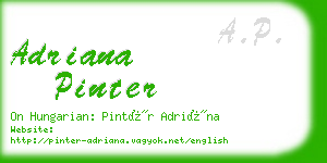 adriana pinter business card